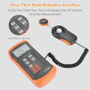 Walfront - Digital Lux Meter LX1330B with LCD Display, 0-200,000 Lux Range