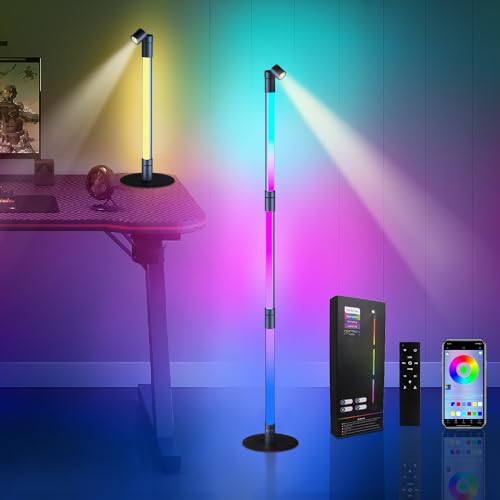 BRIMAX - RGBWIC Smart Corner Floor Lamp with 16 Million Colors & Music Sync