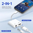 Seulliya 2-in-1 Charging & Audio Adapter for Iphone - Hi-res Sound