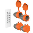 Ucomen Remote Control Splashproof Radio Socket Set 4+1