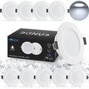 Eande 10 x 5W LED Recessed Spotlights - Waterproof Ceiling Lights
