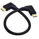 Zdycgtime Type C 3.1 Extension Cable 90 Degree Male to Male - 10gbps Data Transfer