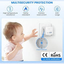 Kinglink - 8 in 1 Wall Cube with 4 AC Outlets, 2 USB, Surge Protection