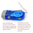 Oloneto - Hand-Pressed Self-Generating Flashlight, Portable Crank Power Supply