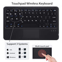 Leleyo - Touchpad Keyboard Case for Galaxy Tab A 10.1, Magnetic Smart Cover, Removable Bluetooth Keyboard, Sleek Black Design