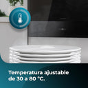 Cecotec Built-in Heat Drawer 60 cm - Adjustable Temperature & Black Glass