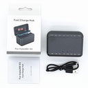 Cerffool - Fast Charge Hub for Insta360 X4, 2-Channel Quick Charging, USB Type C, Protective Case