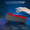 Tecurs Mechanical Gaming Keyboard 60% Qwertz For Pc & Ps5 - Compact & Ergonomic