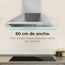 Cecotec Flux PM 604300 Stainless Steel Extractor Hood - Powerful Suction