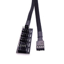 Fancasee Fan Hub Splitter Extension Cable, 1 to 5 Way Power Supply for Pc
