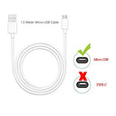 Zlonxun - Fast Charger with 1.5m Cable, Compatible with Samsung Galaxy A10/S7/J5
