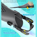 Lealinga - Adjustable Snorkel Fins for Adults, Travel Size, Open Heel, Includes Mesh Bag