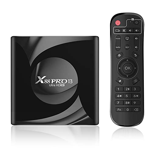 X88 - Android 13.0 TV Box, 4GB RAM, 64GB ROM, RK3528 Quad-Core, WiFi6, 8K HDR10+