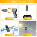 HamBear - Cordless Handheld Car Vacuum with 13500Pa Suction, 2-in-1 Dust Buster