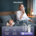 Feellife - Portable Nebuliser for Adults & Kids, Rechargeable, Silent, Easy to Clean