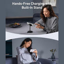 Anker - 15W Fast Magnetic Wireless Charger Stand for iPhone 16/15/14/13/12