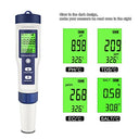 Gotmeet - 5 in 1 Digital pH Tester Pen with High Accuracy, ATC, EC, TDS, Temp
