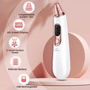 Doseao - Blackhead Remover Pore Vacuum with LED Screen & USB Rechargeable, 3 Suction Levels, 4 Probes for Effective Acne Extraction