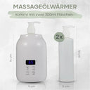 Ovada - Adjustable Massage Oil Warmer with External Plastic Bottles (2x)