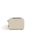CREATE Retro Electric Bread Toaster with 6 power levels, wide slots, and crumb tray