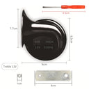 Bavooty - Loud 12V Snail Air Horn, 60B, Waterproof, Universal for Cars & Boats