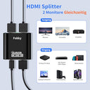 Fokky Hdmi Splitter 1 In 2 Out - 4K Compatibility & High Definition