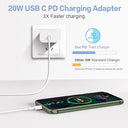 Toocheng - 20W PD USB C Wall Charger with Type C to Lightning Cable, Fast Charging, Apple Certified, 6ft Compatible with iPhone 14/13/12