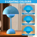 MeYuxg - Wireless Mushroom Lamp, Rechargeable LED Bedside Light, 3 Brightness Modes