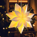 Illuminate your holidays with Eanloly's 3D LED Star Paper Lantern. Eco-friendly, 18" twinkle lights perfect for indoor Christmas decorations.
