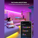 Generic - 30m RGB LED Strip Lights with Music Sync, Smart App & Remote Control