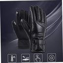 Veesper - Heated Electric Gloves, USB Touchscreen, Waterproof Leather, Thermal Insulation