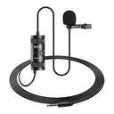 Boya Lavalier Lapel Microphone with 19.6ft cable for iPhone, Android, PC.