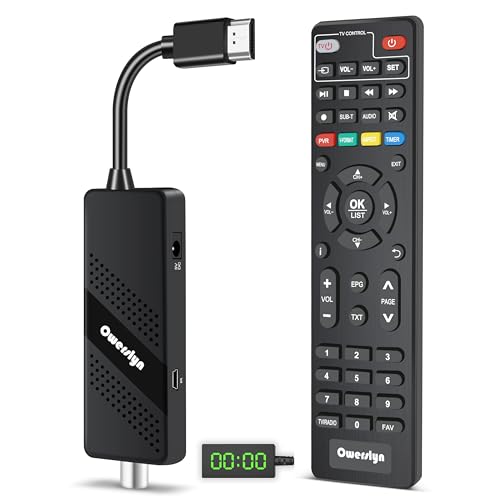 OWERSLYN - 2024 HD TDT Tuner DVB-T2 HDMI CEC Dongle Receiver 1080P H.265