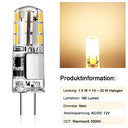 Tailcas - G4 LED Bulb 1.5W, 180LM, Warm White 3000K, Flicker-Free, Pack of 10