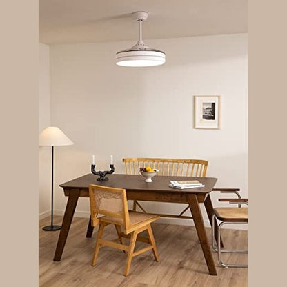 Create - Wind Clear Ceiling Fan with Remote, 40W, Quiet, 6 Speeds, Reversible Blades