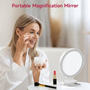 Facegra - Foldable Travel Makeup Mirror with 10X Magnification & Reinforcement