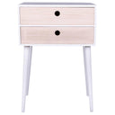 House Nordic Rimini White Bedside Table with 2 Drawers
