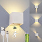 Senfay - Motion Sensor LED Wall Light, Rechargeable, Angle Adjustable, Warm White