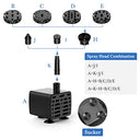 Amztime Diy Solar Fountain - 2.5W Pump For Garden & Ponds - Eco-Friendly Water Feature