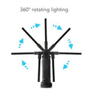 Plyisty - 2 Pack Rechargeable LED Work Lights with Magnetic Base, 360° Rotation, 180° Foldable