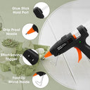 Kejector - Fireproof Mini Hot Glue Gun Kit with 30 Glue Sticks, 20W Power