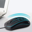 Prettyia - Ergonomic USB Wired Mouse with 1000 DPI Precision for Gaming