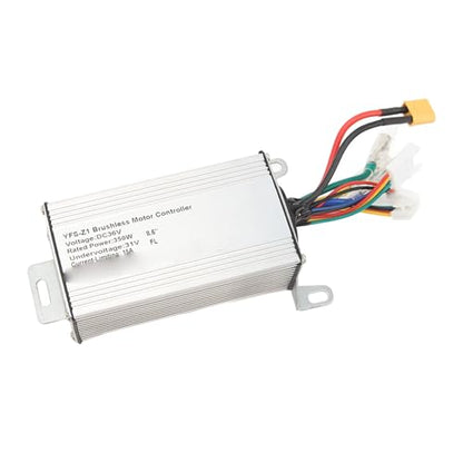Fockety - 36V 350W Brushless Motor Controller, Aluminum Alloy Brushless DC Motor Speed Regulator