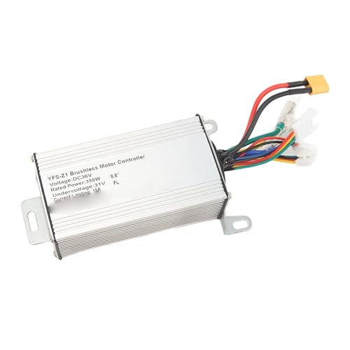 Fockety - 36V 350W Brushless Motor Controller, Aluminum Alloy Brushless DC Motor Speed Regulator