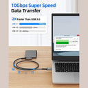 Sunguy Usb C Cable, 90 Degree, Compatible With Galaxy S22 & More, Fast 10Gbps Transfer