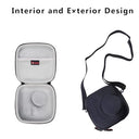 Xanad - Hard Case for Fujifilm Instax Mini 12/11/evo/10/9/8/7, Includes Shoulder Strap, Durable Protection, Black+Grey