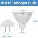 Yegrueb - MR16 Halogen Bulb 12V 20W GU5.3, 2800K Warm White, Dimmable, Pack of 6