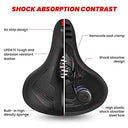 Brgood - Comfortable Wide Bike Seat with Memory Foam, Dual Shock Absorber, Universal Fit