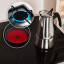 Cecotec - Piccolina 600 Bronze Coffee Maker, 300ml Capacity, Elegant Steel Design, Stainless Steel Filter
