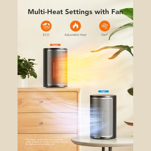 GoveeLife - Smart Electric Heater with Wi-Fi App, 24H Timer & Voice Control